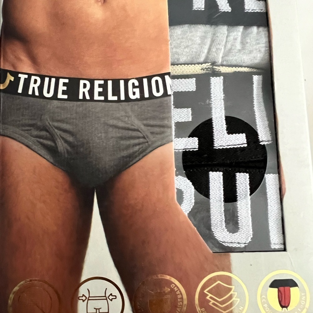 New True Religion set of 5 briefs underwear premium cotton size Large - Picture 2 of 5
